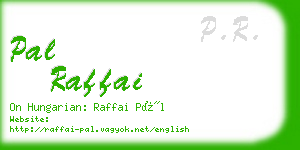 pal raffai business card